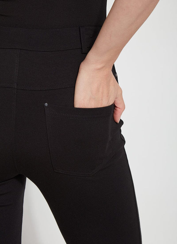 Lyssé Ankle Baby Bootcut Ponte (27" Inseam) Black