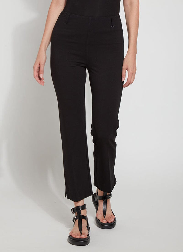 lyssé Ankle Baby Bootcut Ponte (27" Inseam) Black