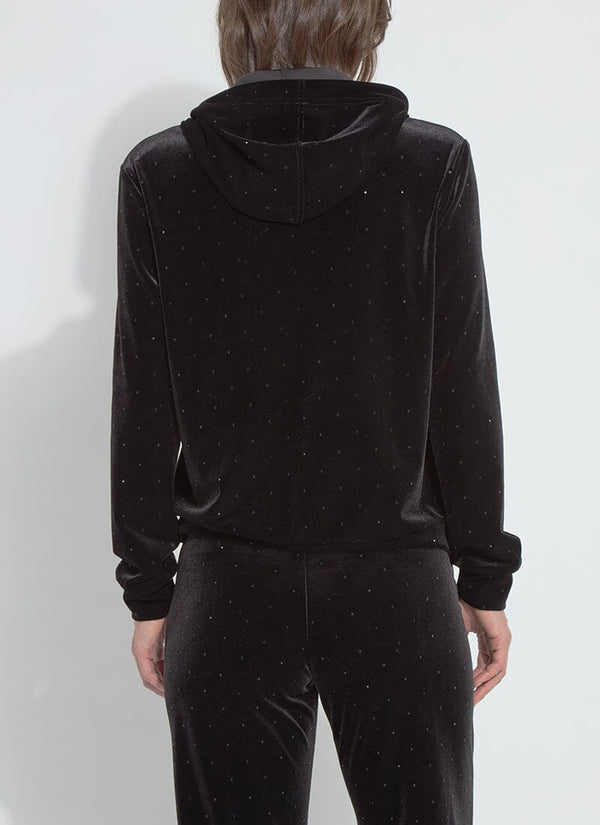 Lyssé Arlette Crystal St Velvet Sweatshirt Black