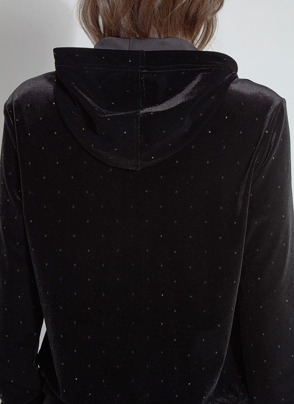 Lyssé Arlette Crystal St Velvet Sweatshirt Black