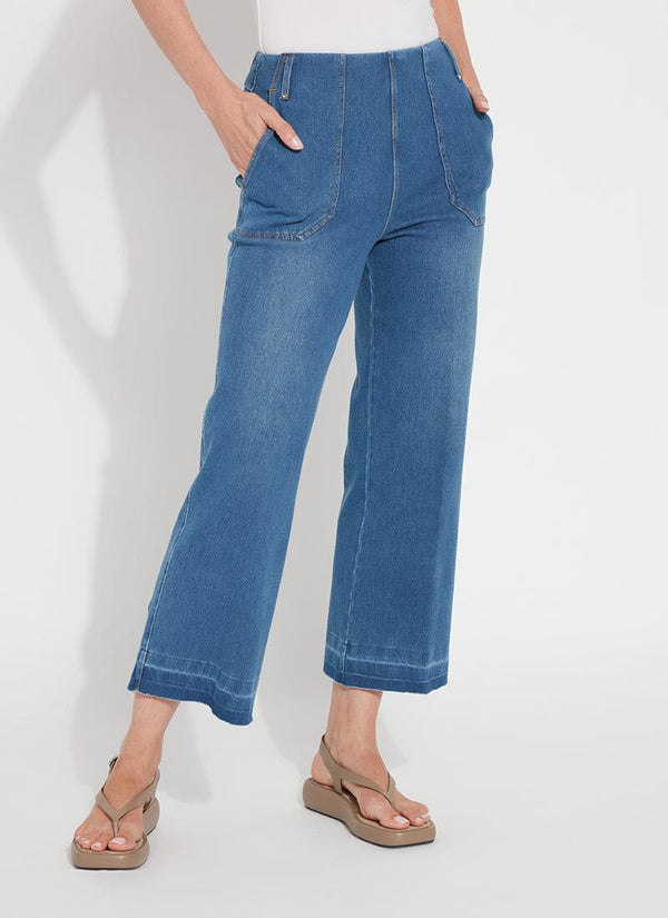 lyssé Athena Wide Leg Crop (26" Inseam) Desert Tan