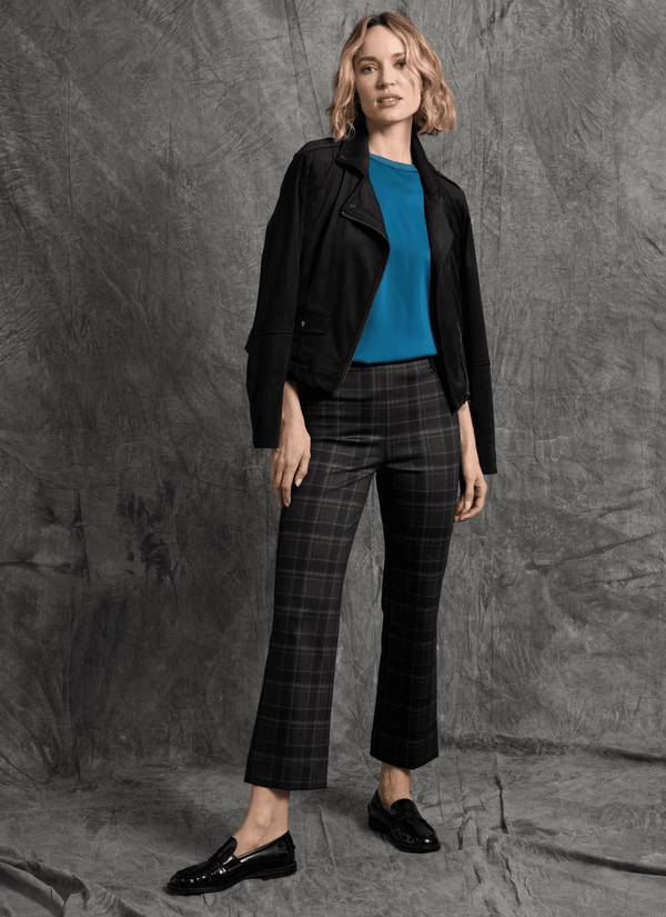 Lyssé Baby Boot Ankle Pant Bristol Plaid