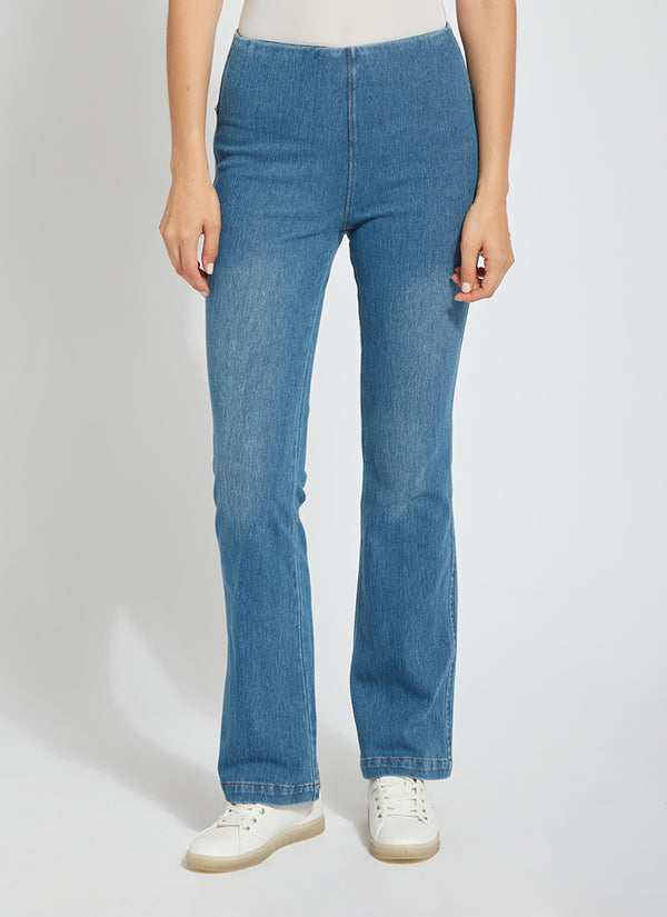 Lyssé Baby Bootcut Denim (32" Inseam) White
