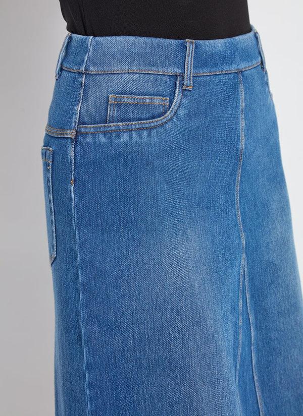 Lyssé Bella Denim Skirt Mid Wash