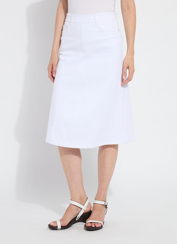 Lyssé Bellamy Denim Skirt White