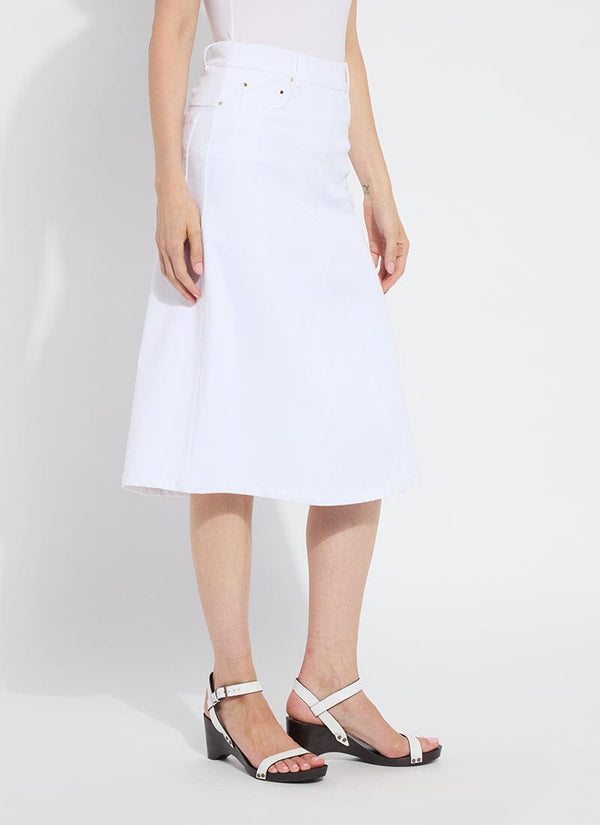 Lyssé Bellamy Denim Skirt White