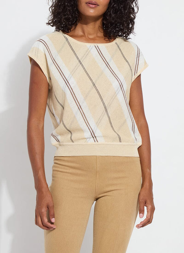Lyssé Brielle Mesh Sweater Vest Light Layering