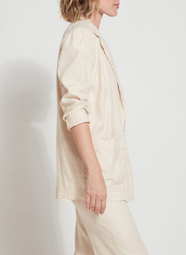 Lyssé Brooke Linen Blazer Crisp Chino