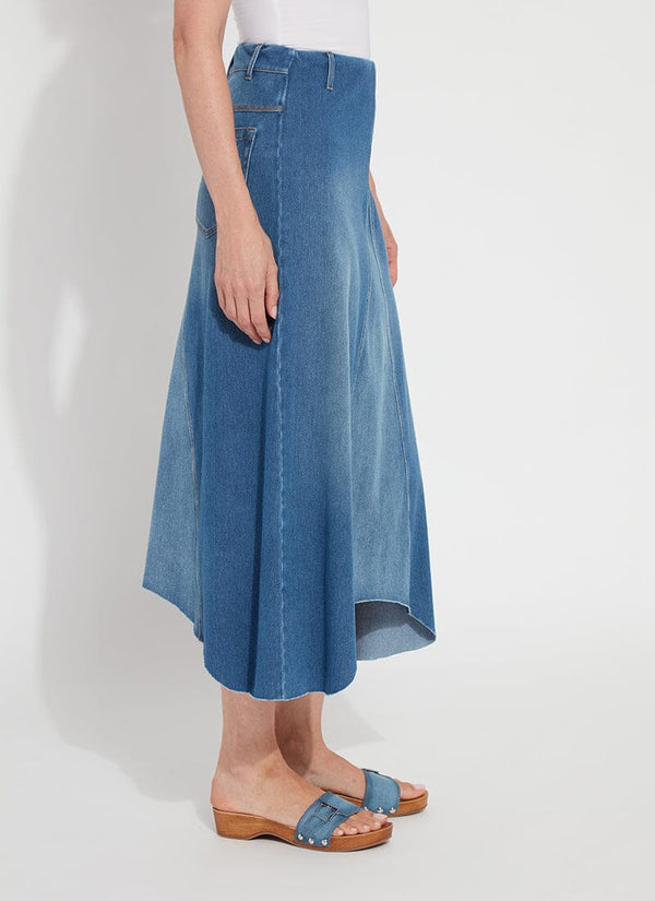 Lyssé Camille Denim Maxi Skirt Mid Wash