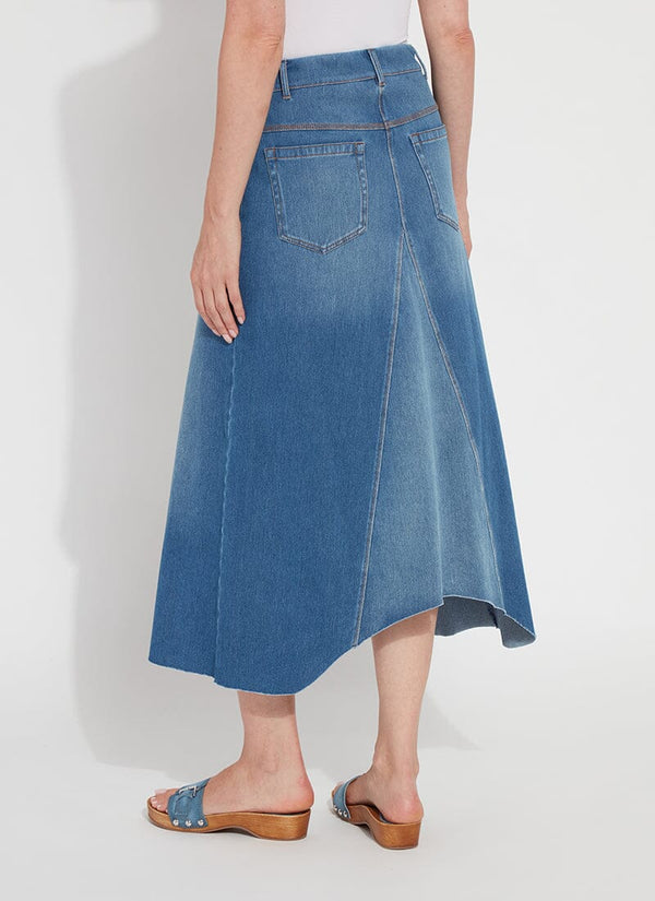 Lyssé Camille Denim Maxi Skirt Mid Wash
