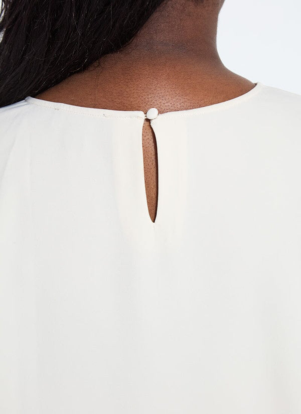 Lyssé Carmen "V" Neck Scarf Top Curvy Sailcloth