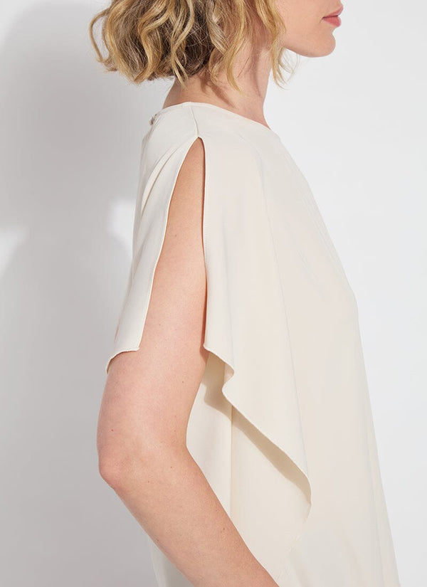 Lyssé Carmen "V" Neck Scarf Top Sailcloth