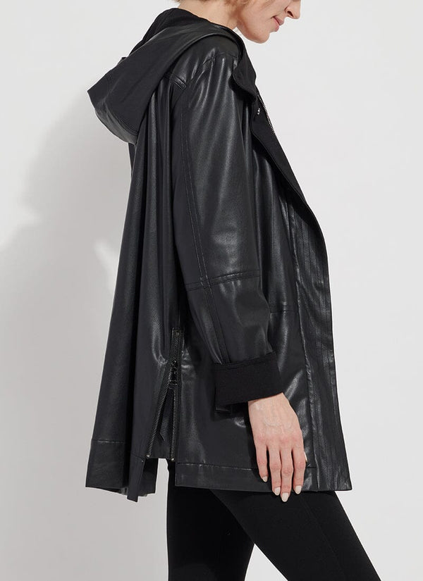 Lyssé Celine Vegan Leather Jacket Black