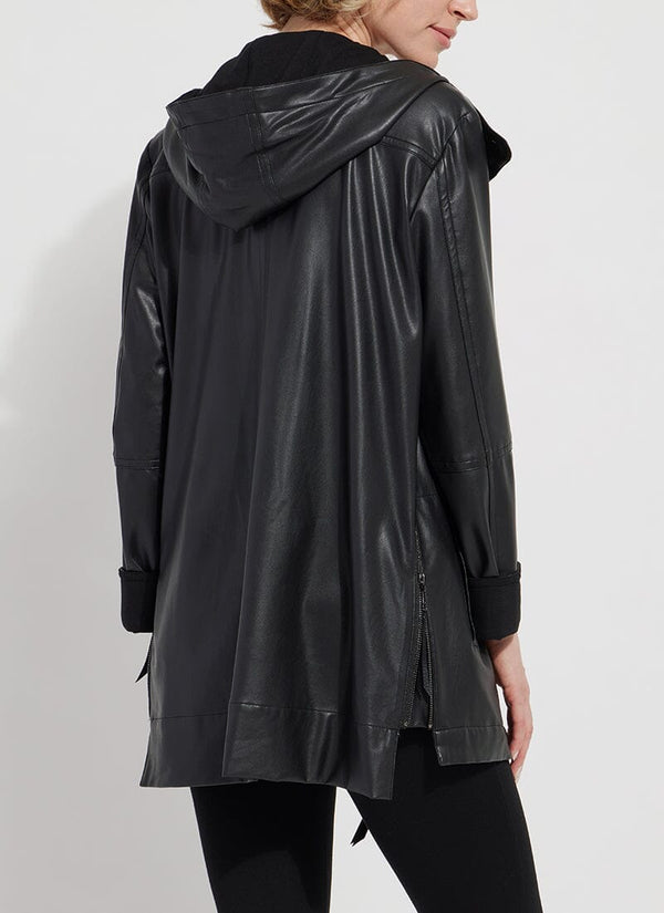 Lyssé Celine Vegan Leather Jacket Black