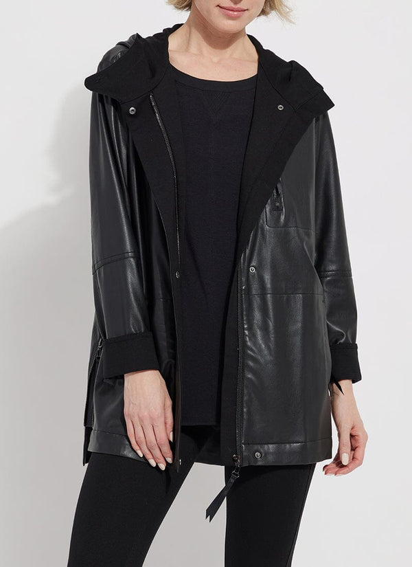 lyssé Celine Vegan Leather Jacket Black