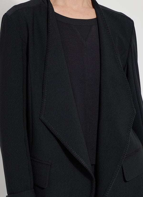 Lyssé Chloe Blanket Stitch Blazer Black