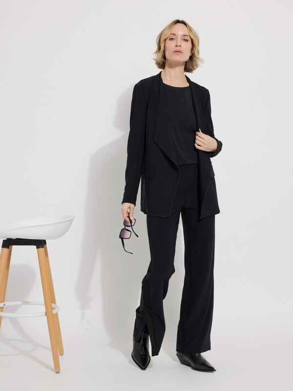 Lyssé Chloe Blanket Stitch Blazer Black