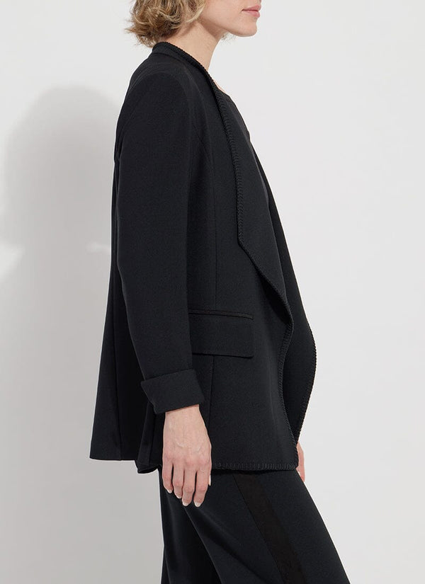 Lyssé Chloe Blanket Stitch Blazer Black