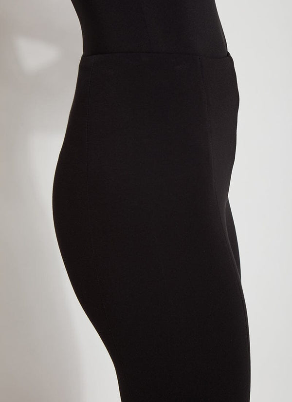 Lyssé Clair Seamed Capri (21" Inseam) Black