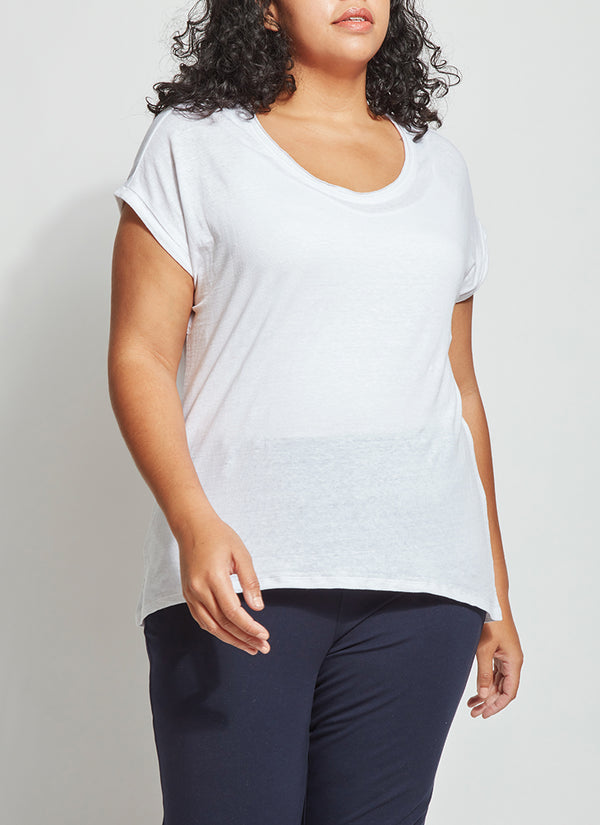 lyssé Classic Tee (Plus Size) White