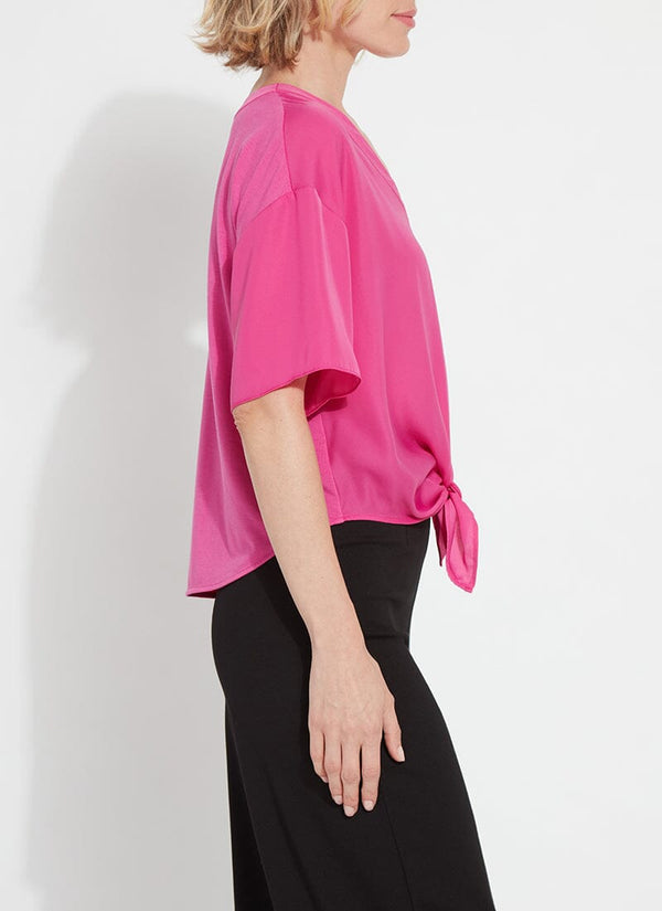 Lyssé Cleo Tie Up Top Pink Crush