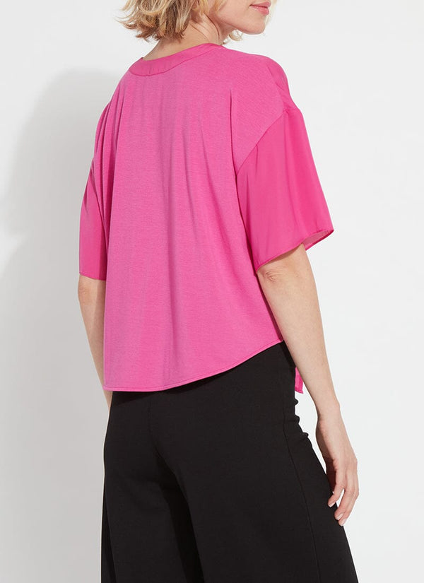 Lyssé Cleo Tie Up Top Pink Crush