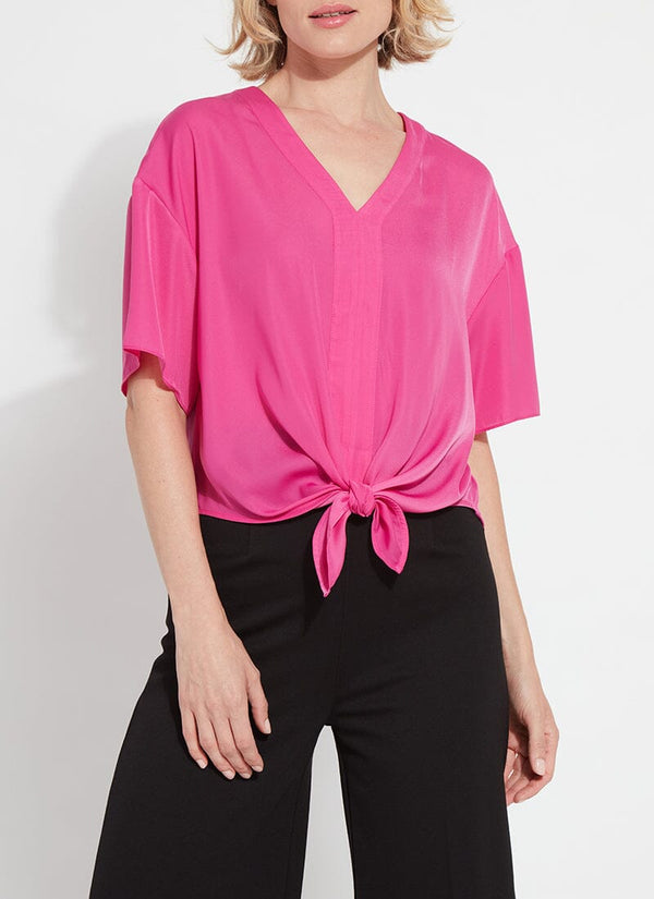 lyssé Cleo Tie Up Top Pink Crush