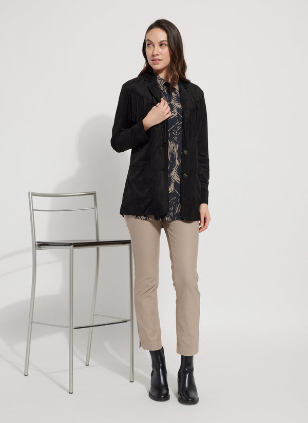 Lyssé Coated Denim Straight Leg (28" Inseam) Nutshell