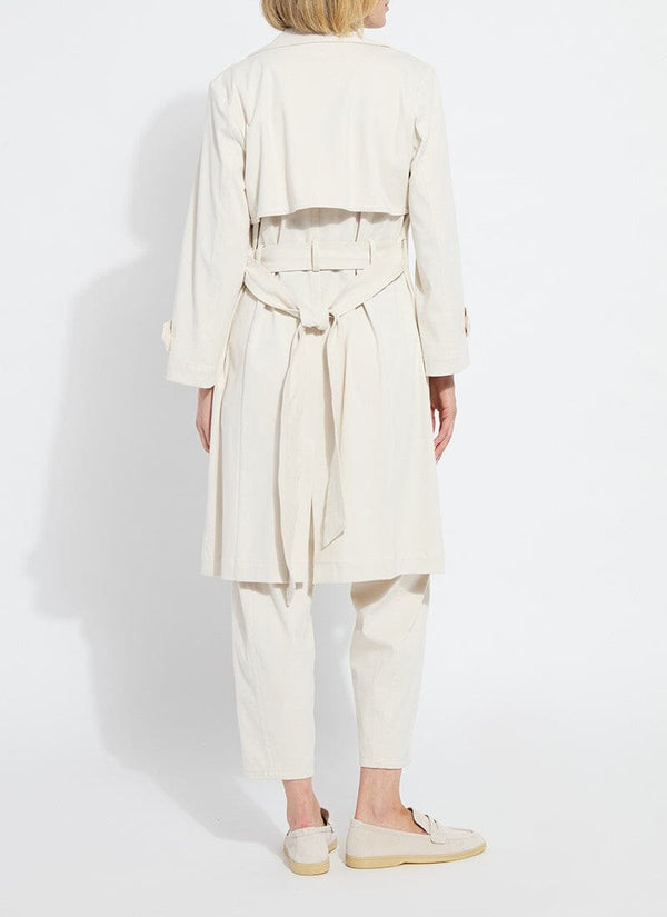 Lyssé Cordelia Cotton Trench Coat Oat