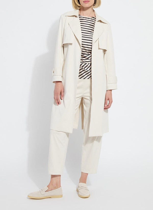 lyssé Cordelia Cotton Trench Coat Oat