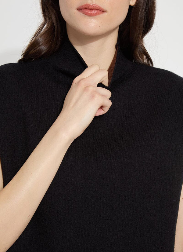 Lyssé Cortado Knit Sweater Tunic Black
