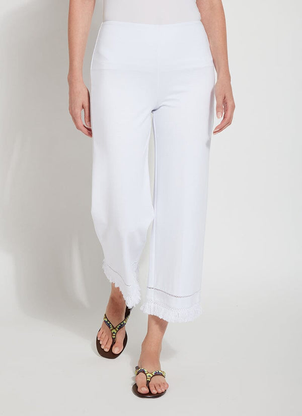 lyssé Cropped Coastal Wide Leg (23" Inseam) White