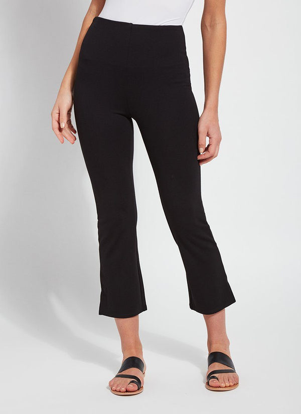 lyssé Cropped Kick Flare Curvy Black