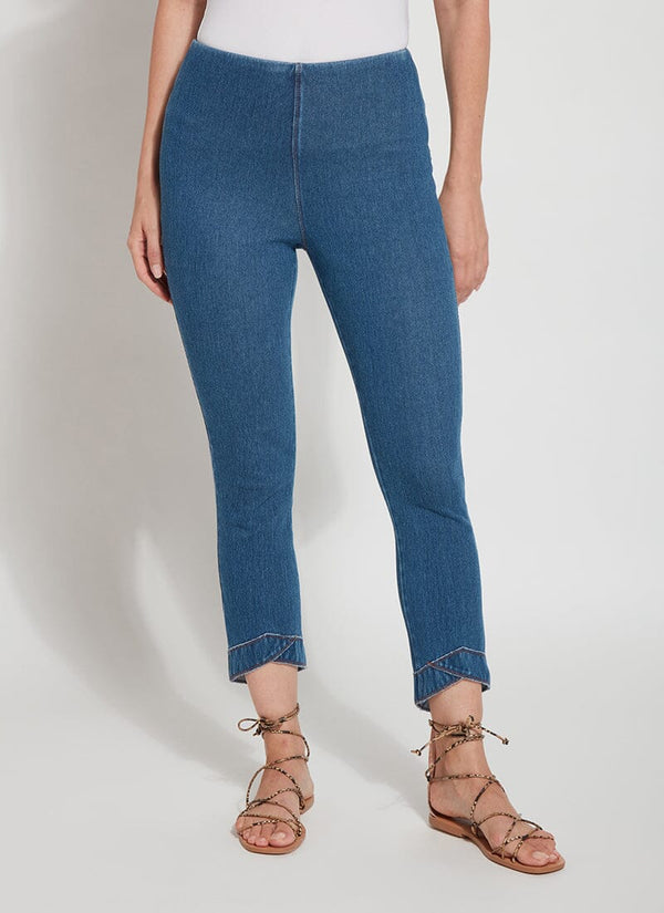 Lyssé Cropped Lauren Legging Mid Wash
