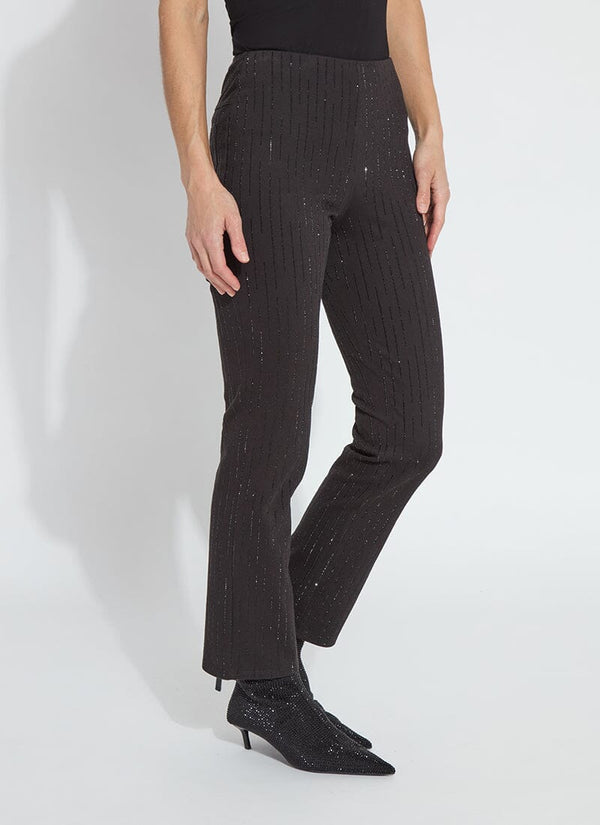 lyssé Crystal Denim Straight Leg (28" Inseam) Black