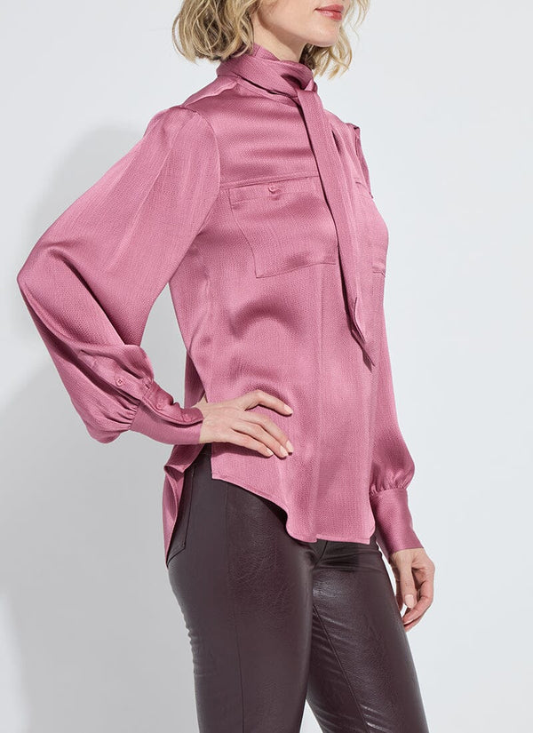 Lyssé Daiane Utility Scarf Blouse Glam Mauve