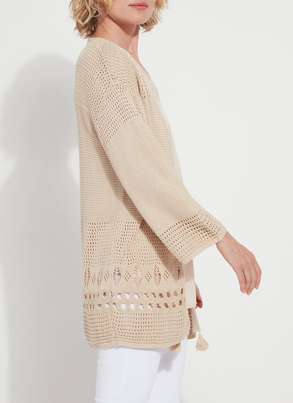 Lyssé Dani Linen Mesh Cover-Up Sugar