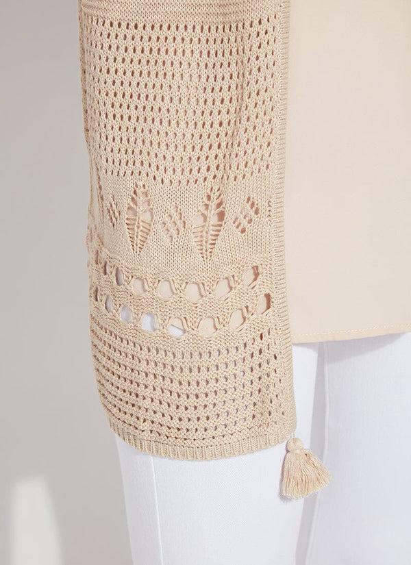 Lyssé Dani Linen Mesh Cover-Up Sugar