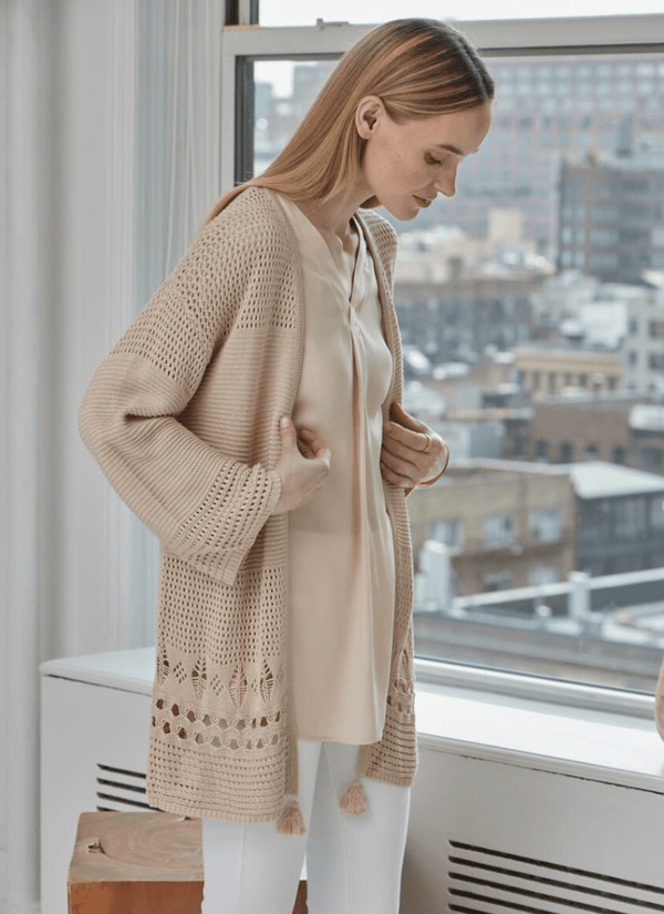 lyssé Dani Linen Mesh Cover-Up Sugar