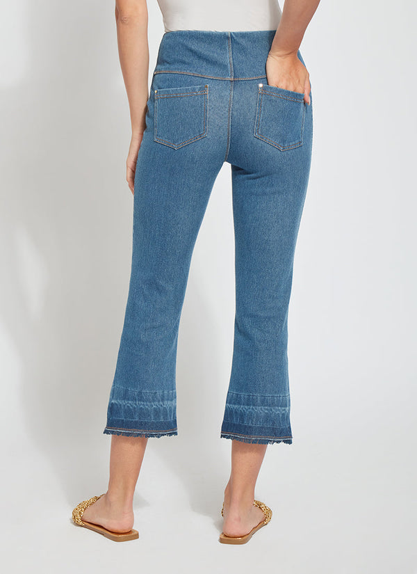 Lyssé Daria Gradient Hem Denim (24" Inseam) Mid Wash