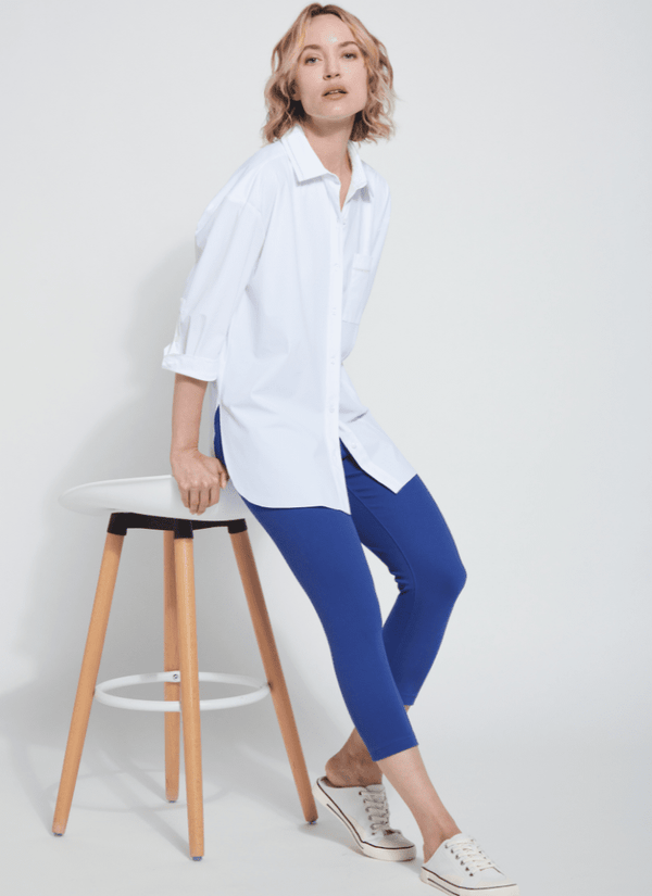 Lyssé Denim Capri (21" Inseam) Ultra Blue