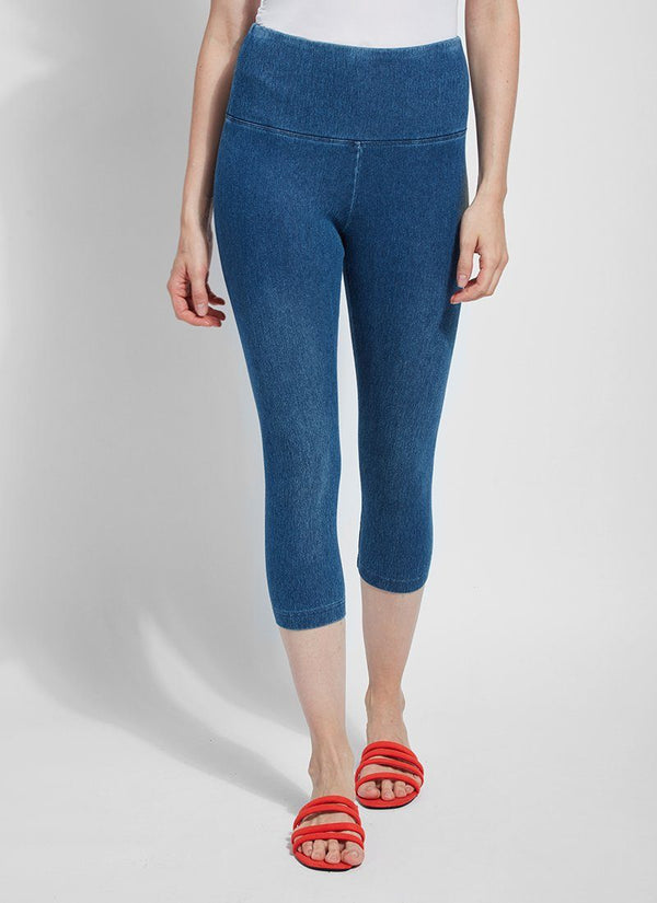 Lyssé Denim Capri (21" Inseam) White