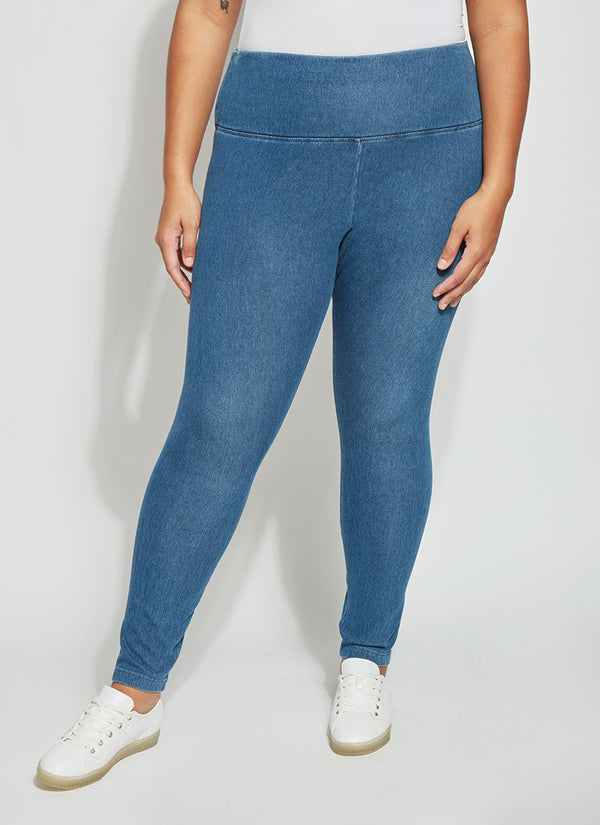 lyssé Denim Legging Curvy Mid Grey