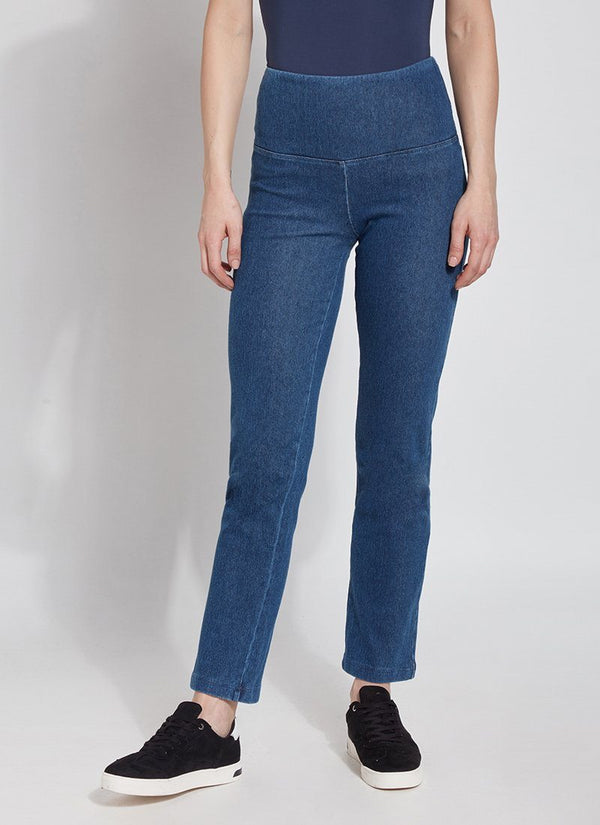 lyssé Denim Straight Leg (30" Inseam) Mid Wash