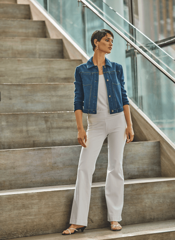 Lyssé Denim Trouser (33" Inseam) White