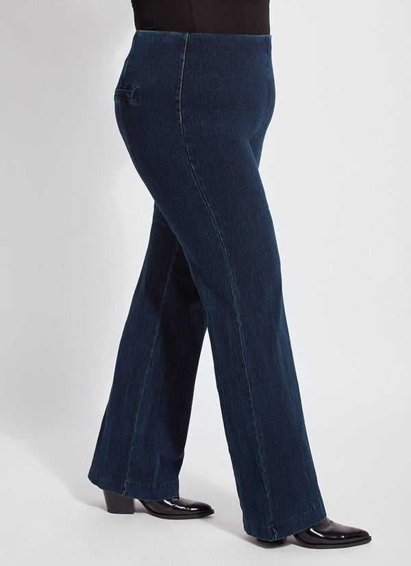 Lyssé Denim Trouser (Plus Size 33" Inseam) Indigo