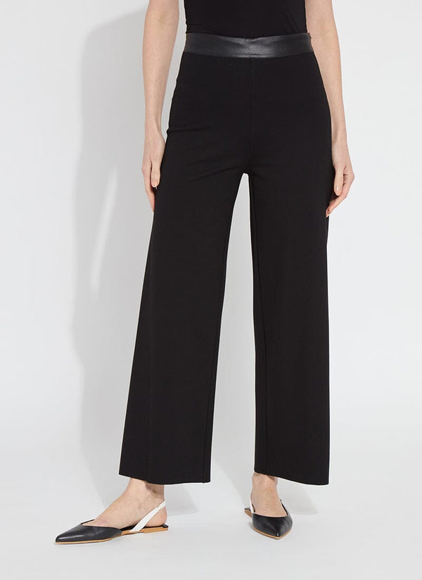 lyssé Denver Wide Leg Ponte (28" Inseam) Black