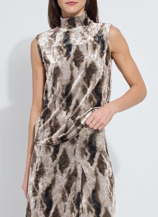 Lyssé Dominique St Velvet Top Abstract Obsession