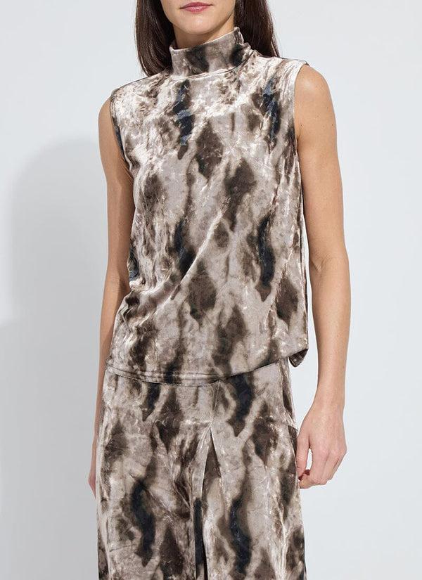 lyssé Dominique St Velvet Top Abstract Obsession