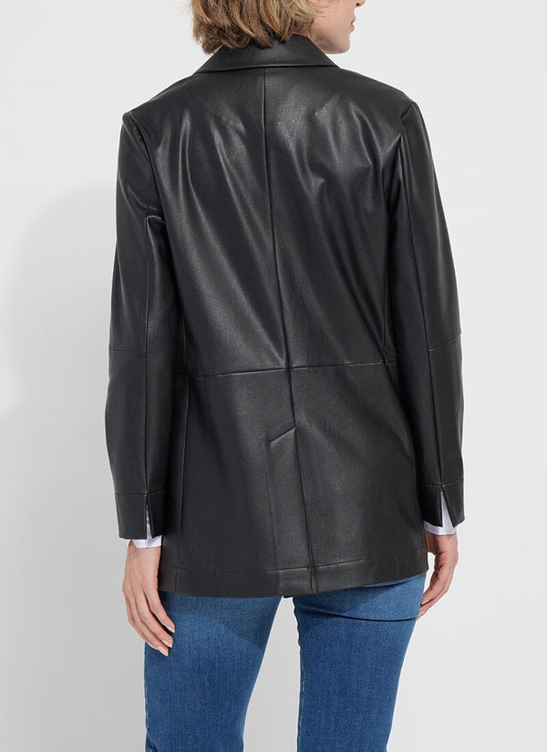 Lyssé Eira Vegan Leather Blazer Black